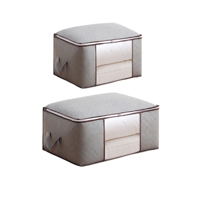 

Quilt Clothes Moistureproof Organizer Boxes Cabinet Organizer Large Capacity Foldable Storage Bags Dustproof Blanket Storage Box
