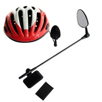 bicycle helmet mirror motorcycle rear view mirror wide angle rotatable electric bike reflector mtb road cycling bike accessories