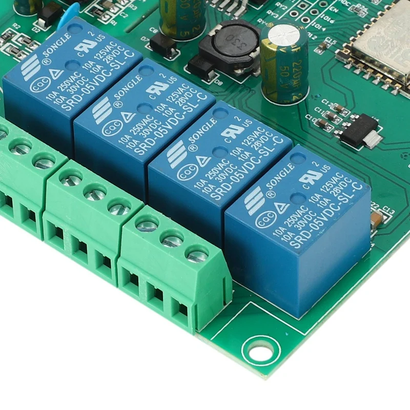 Беспроводная 4-канальная релейная плата 5X ESP8266 с Wi-Fi для Arduino источник питания 5