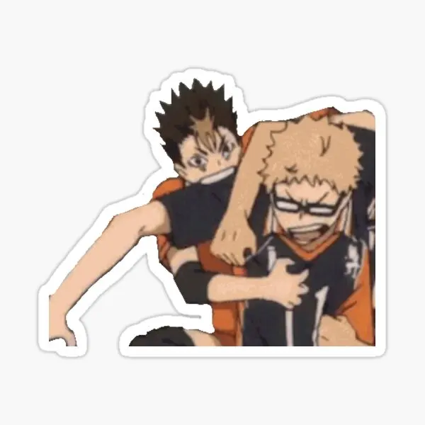

Nishinoya кусать Tsukishima Haikyuu мемы 5 шт. наклейки для украшения Печать бампер комната ноутбук искусство автомобиль Детский дом
