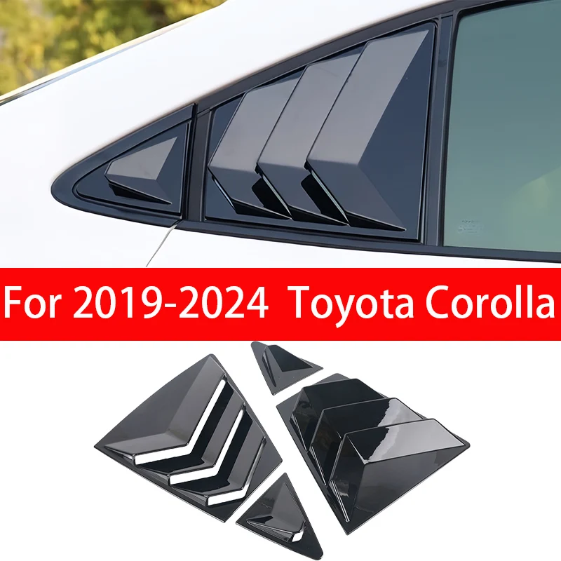 

Для Toyota Corolla 2019-2024 2020 2021 2022 автомобильная задняя жалюзи, боковая крышка, наклейка, вентиляционное отверстие, совок из углеродного волокна, авто
