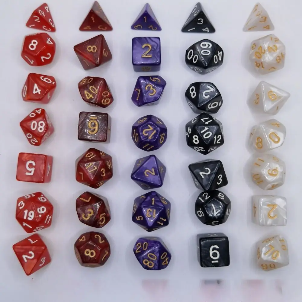 Настольная игра Перламутровые блестящие игральные кости для обучения