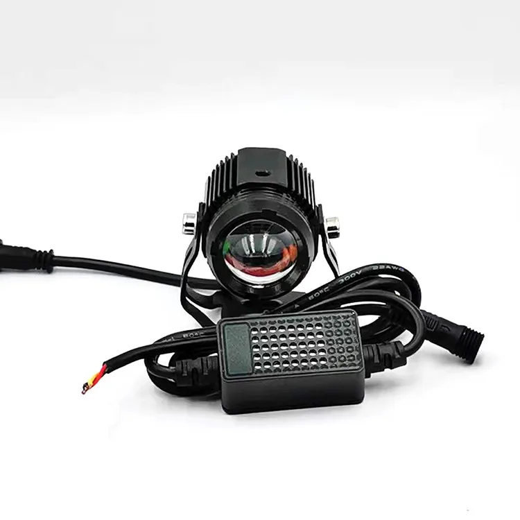 

2PCS Led Spotlight Fog Lights Bar Flood Two Color Car Motorcycle Atv Strobe Work Light Three Modes Headlight LED Projector Lens