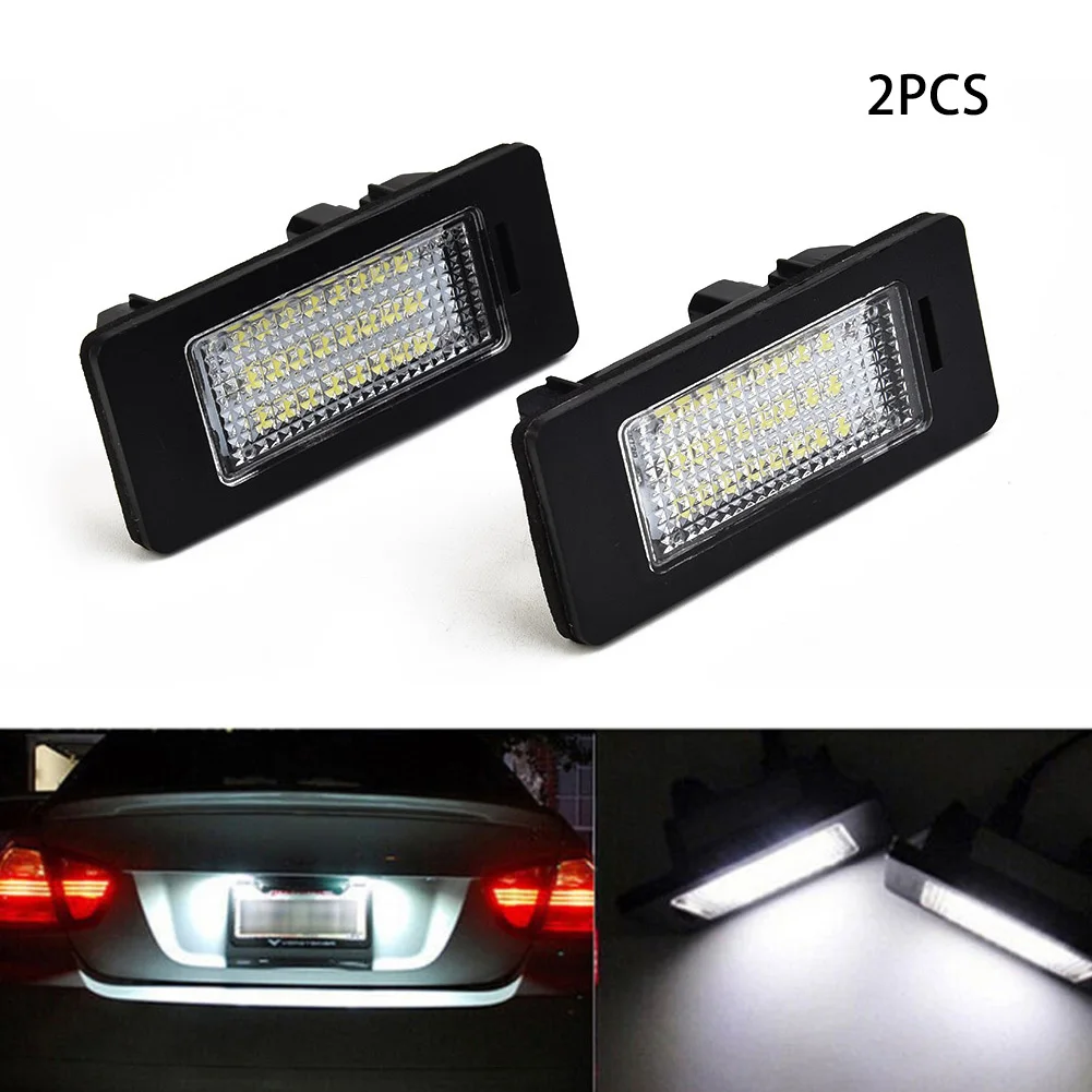 

2pcs 24LED License Plate Number Light For BMW 1 Series E82 E88 F20 F21 08-14 3 Series E90 E91 E92 E93 F30 07-13 E39 E60 E60N E61