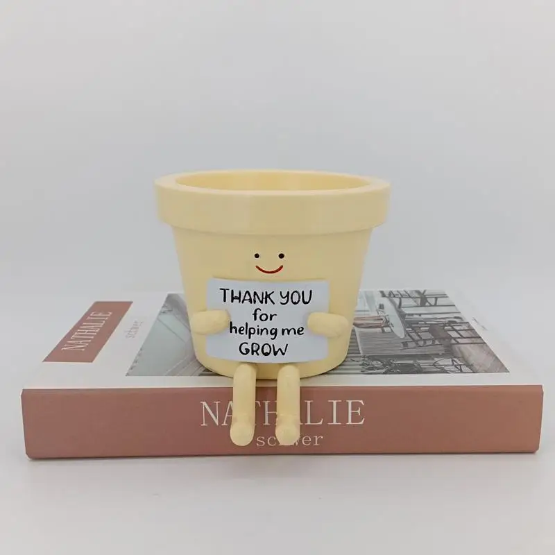 Цветочный горшок с признательностью спасибо за помощь мне вырастить для