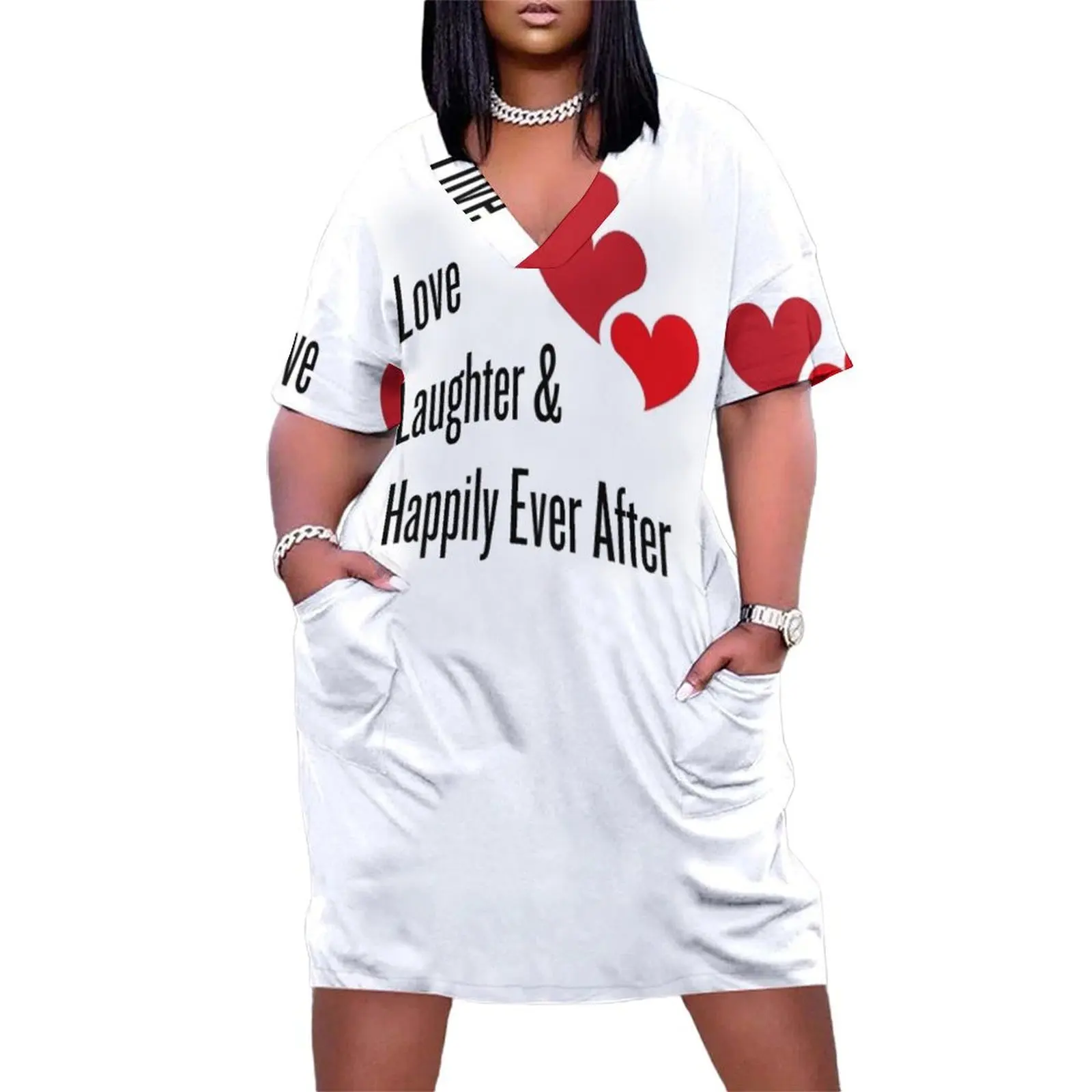 Любовь смех и счастья Ever After Свободное карманное платье Фиолетовое Бальные