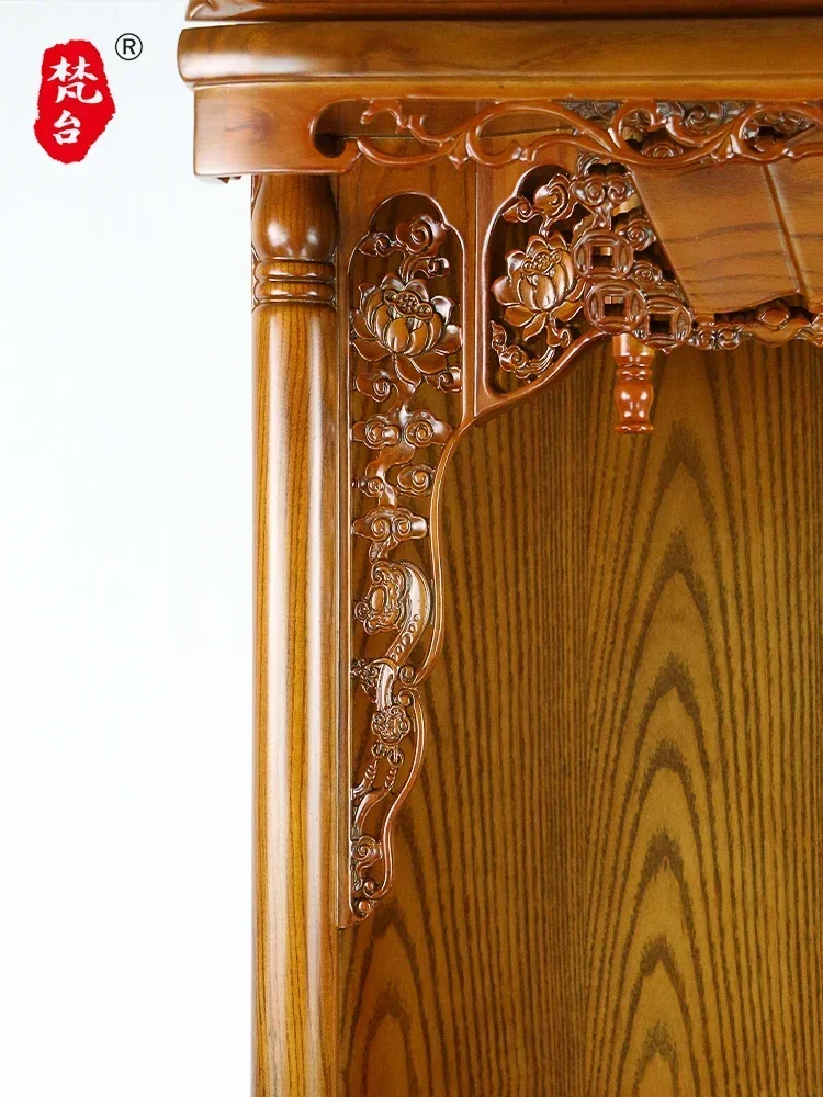 Храм Шкаф для одежды Буддийская зала Святая Будды Бог богатства Домашний алтарь