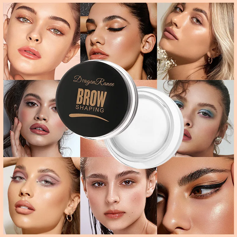 

Wild Eyebrow Cream Non-smudge Styling Eyebrow Pencil Gel European American Hair Styling Cream Solid Gel Soap Wax White