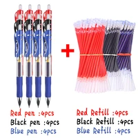 23pcs gel pen refill set black blue red ink gel bullet needle tip 0 5mm replaceable refill school office supplies stationery