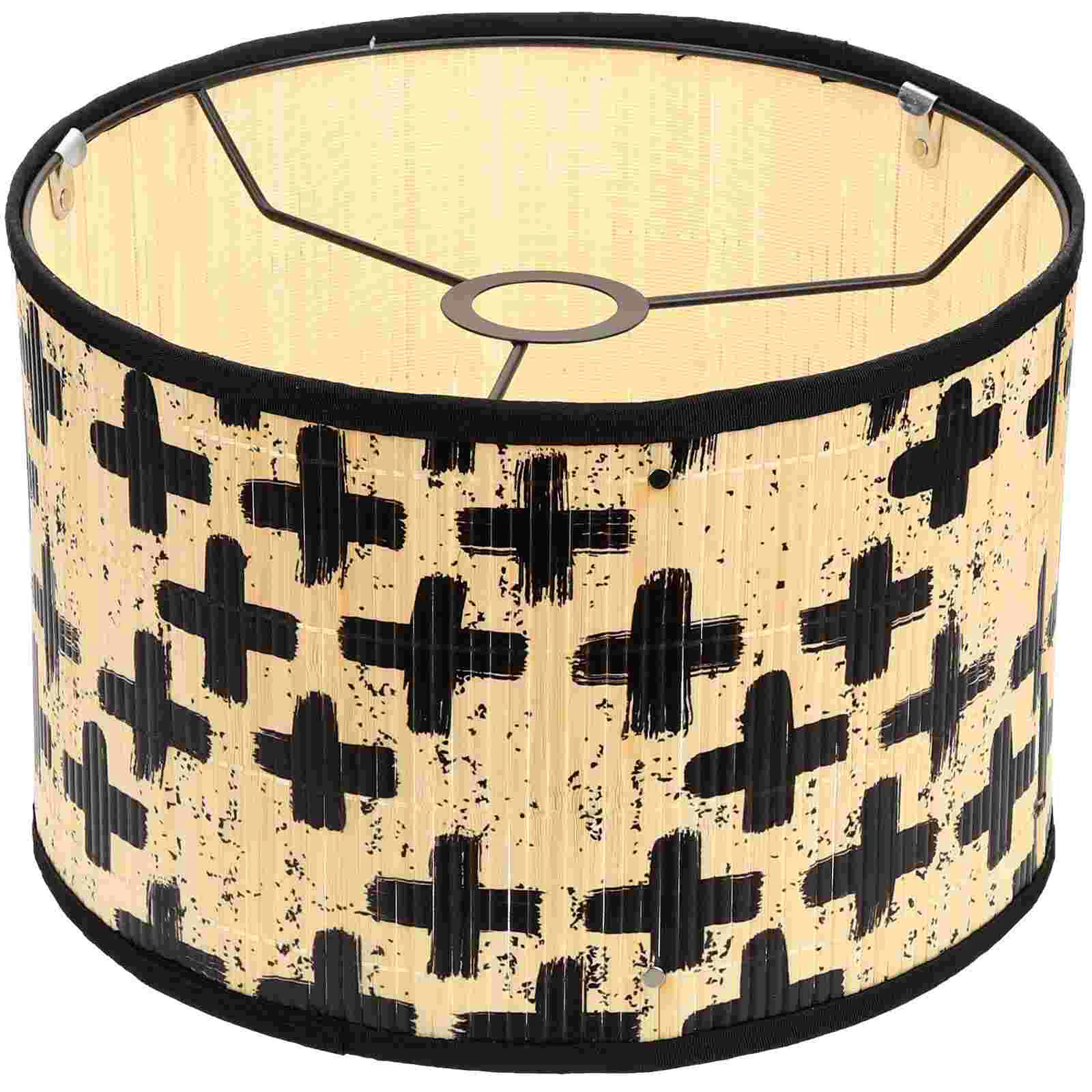 

Lamp Shade Cover Shades Hanging Ceiling Bamboo Decorative Rose Gold Light Replacement Pendant