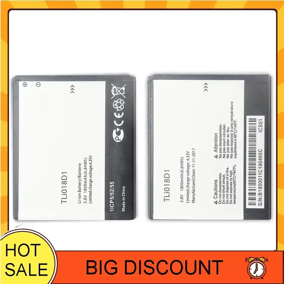 TLI018D1 Аккумулятор для телефона Alcatel One Touch Pop D5 Dual 5038x OT5038X pop 3 5015D OT 5016 Литий-ионные