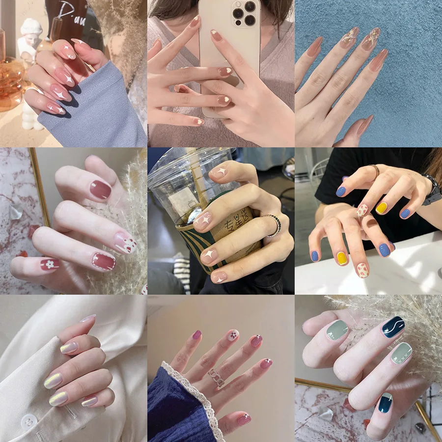 

14tips/sheet Fashion Nail Art Stickers Collection Manicure DIY Nail Polish Strips Wraps for Party Decor