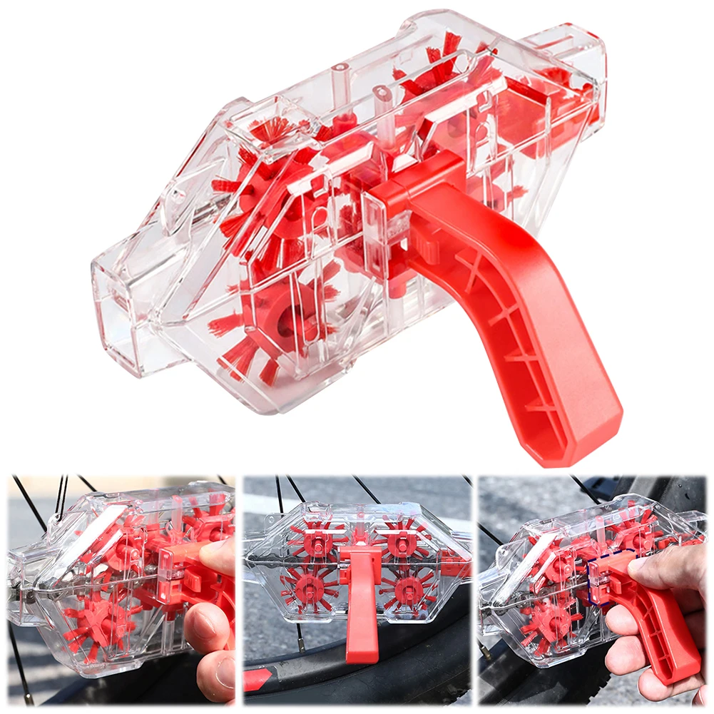 Скруббер для цепи портативные велосипедные щетки скруббер инструмент мытья