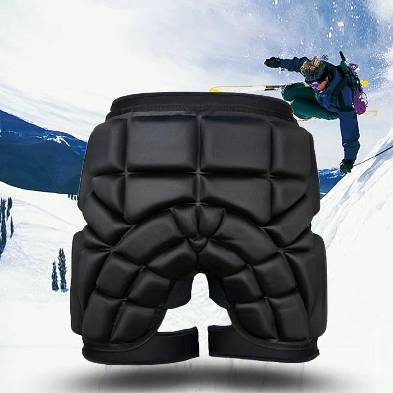 3D Ski Protective Hip Pad Padded Shorts Butt Pad Pants Snowboarding Impact Protection Skiing Protector Sports Skating Guard Pad