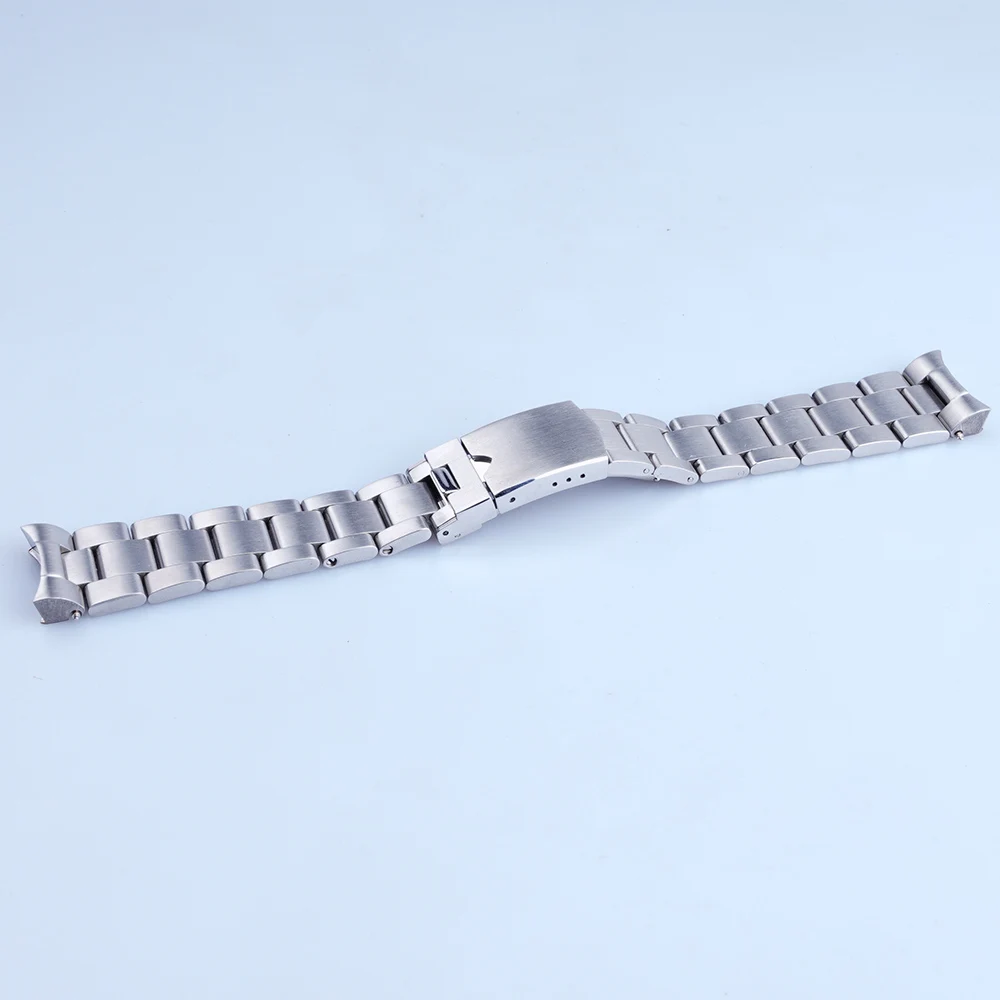 Rolamy 20mm 316L Stainless Steel Silver Watch Band Strap For Tudor Black Bay 58