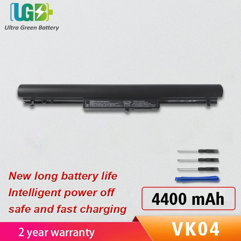 Новый аккумулятор UGB VK04 HSTNN-YB4D для HP Pavilion 15-B052SR 14 14t 14z 15 15t 15z 694864-851 695192-001 H4Q45AA 4400 мАч |