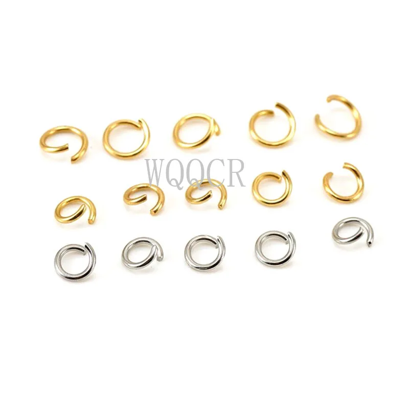 200 шт./лот 4/5/6/7/8 мм «сделай сам», металлические ювелирные изделия, фурнитура, одиночные открытые соединительные кольца и раздельное кольцо для изготовления ювелирных изделий