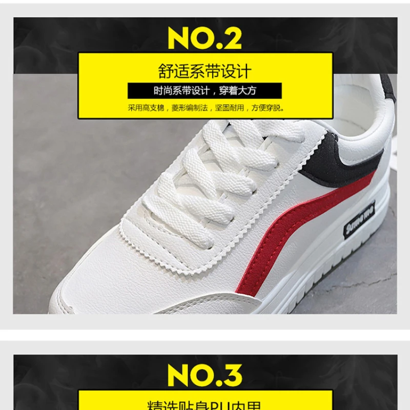 Casual Sneaker Shoes for Women 2023 White Korean Canvas  Platform Sneakers Zapatillas De Mujer Zapatos Shoe Round Toe Ladies