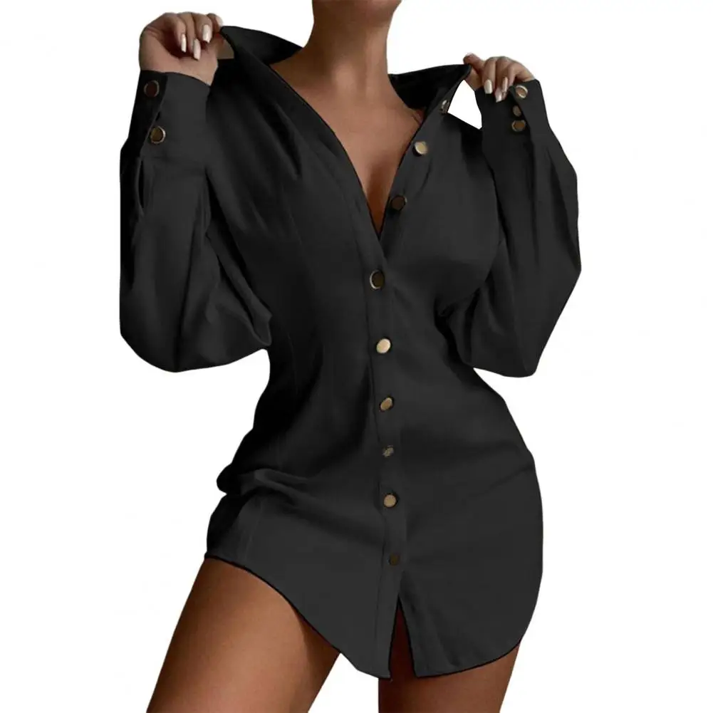 

2022 Fashion Blouses Women Shirt Lapel Long Sleeves Single-Breasted Solid Color Waist Tight Autumn Shirt Top Women Clothing