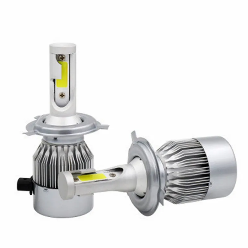 

2 шт./лот C6 Светодиодные Автомобильные фары H7 led H4 Лампа H1 H11 HB3 9005 HB4 9006 72 Вт лм автомобильные лампы Противотуманные фары 12 в холодный белый