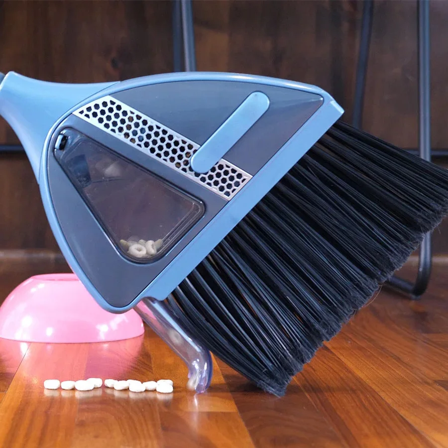 

2 In 1 Cordless Broom with Built In Vacuum Cleaner Stitched Track Broom Cleaning Brush 2 En 1 Magic Broom Aspiradora Magica