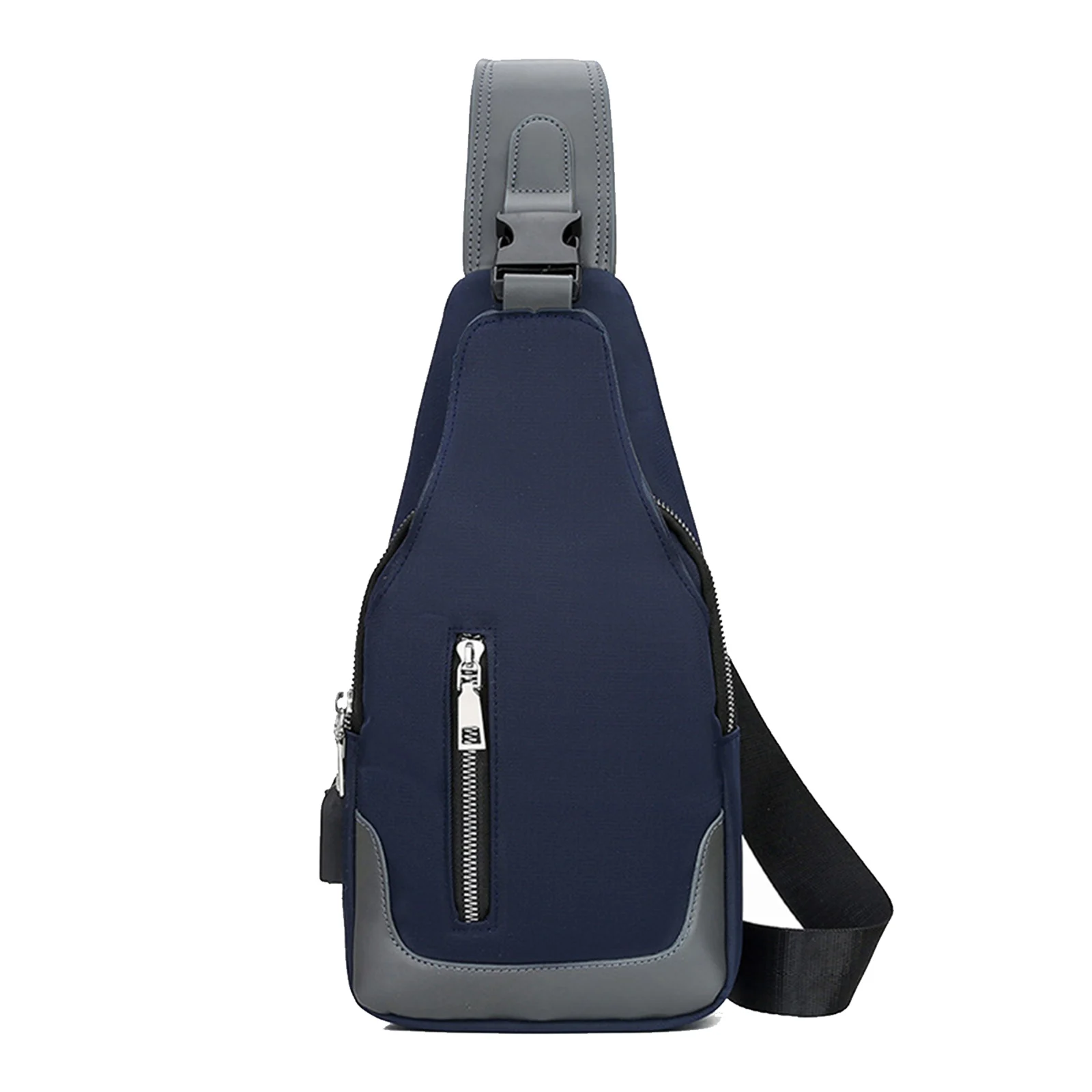 

Waist Chest Bag Sling Bag Chest Fanny Packs Crossbody Shoulder Backpack With USB Charging Port Nylon Shoulder Bags Fanny Pack
