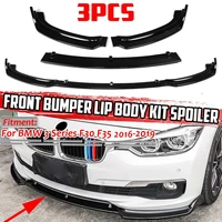 high quality f30 f35 abs car front bumper splitter lip spoiler diffuser guard cover body kit for bmw 3 series f30 f35 2016 2019