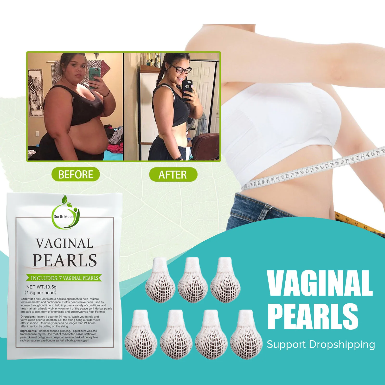 

Vaginal Cleansing Pearls Womb Detox for Women Swab Tampons Firming Skin Vaginal Conditioning Slimming Detox Pearls Free Shipping