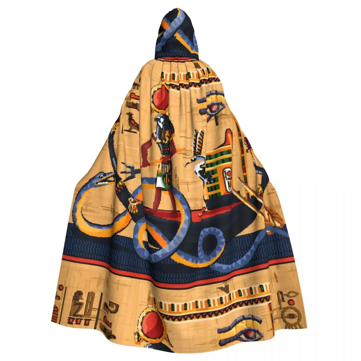 

Adult Cloak Cape Hooded Ancient Egypt Papyrus Medieval Costume Witch Wicca Vampire Elf Purim Carnival Party
