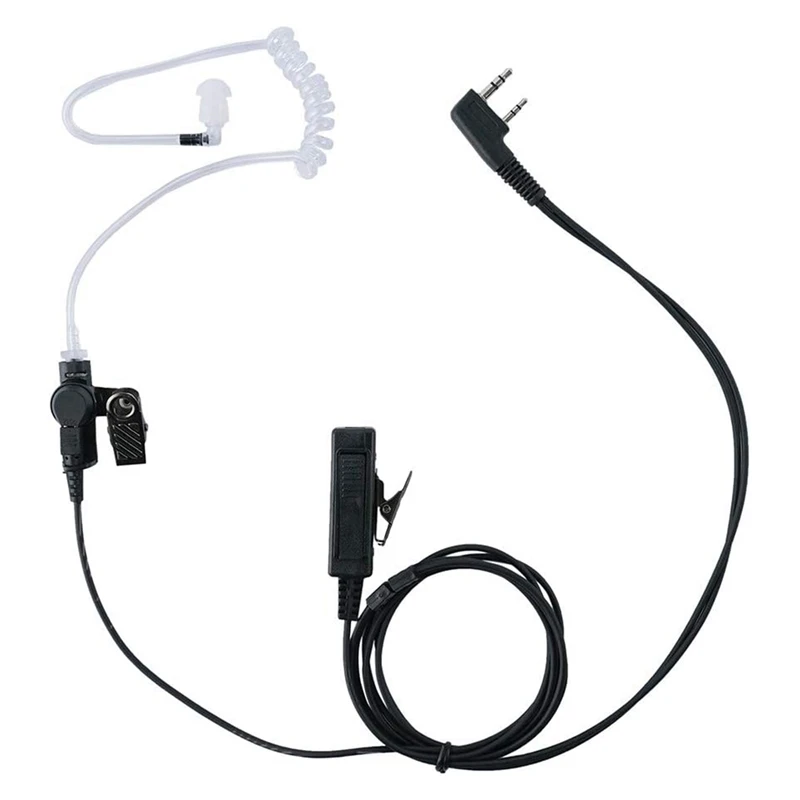 

2 Pin Covert Acoustic Tube Earpiece Headset Mic For Baofeng Kenwood UV-5R Radios Microphone Earphone Earbud Earpiece