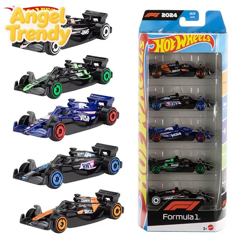Фото Hot Wheels F1 Гоночный автомобиль Формулы-1, литая модель, набор из 5 штук, имитационная модель Red Bull, Mercedes, Jln11, коллекционный Ferrari, набор из 5 штук, Jln12 №3