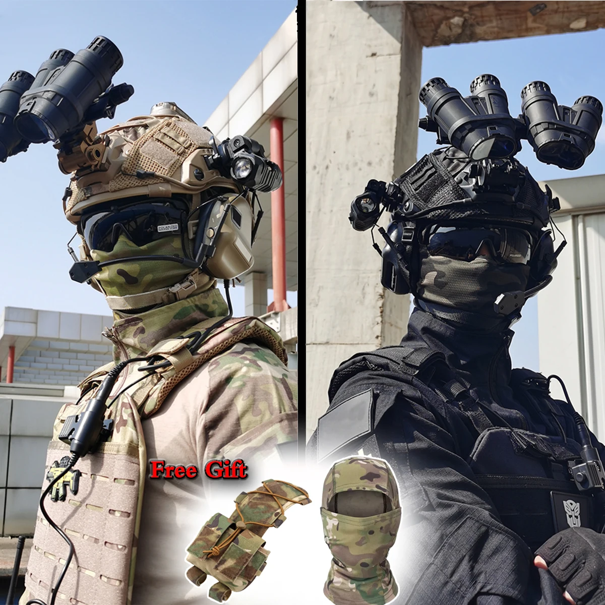 Модель очков с функцией ночного видения кронштейн NVG и очки для страйкбола