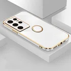 Чехол для телефона с квадратной рамкой для Samsung Galaxy S21 Ultra, чехол для Samsung S21 Plus s20 fe s20 ultra plus, мягкий силиконовый чехол