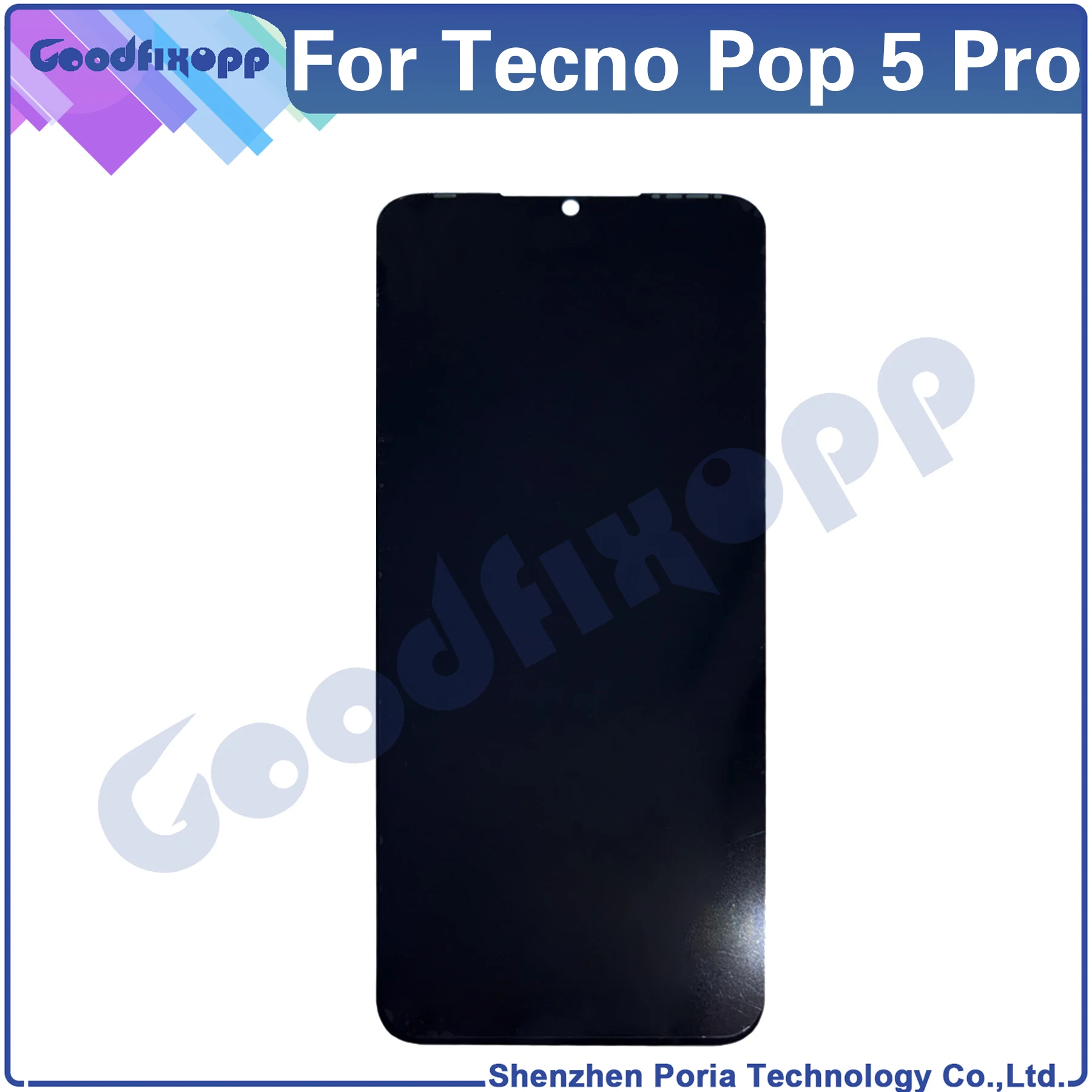 Для Tecno Pop 5 Pro BD4j BD4h ЖК-дисплей с цифровым преобразователем сенсорного экрана в