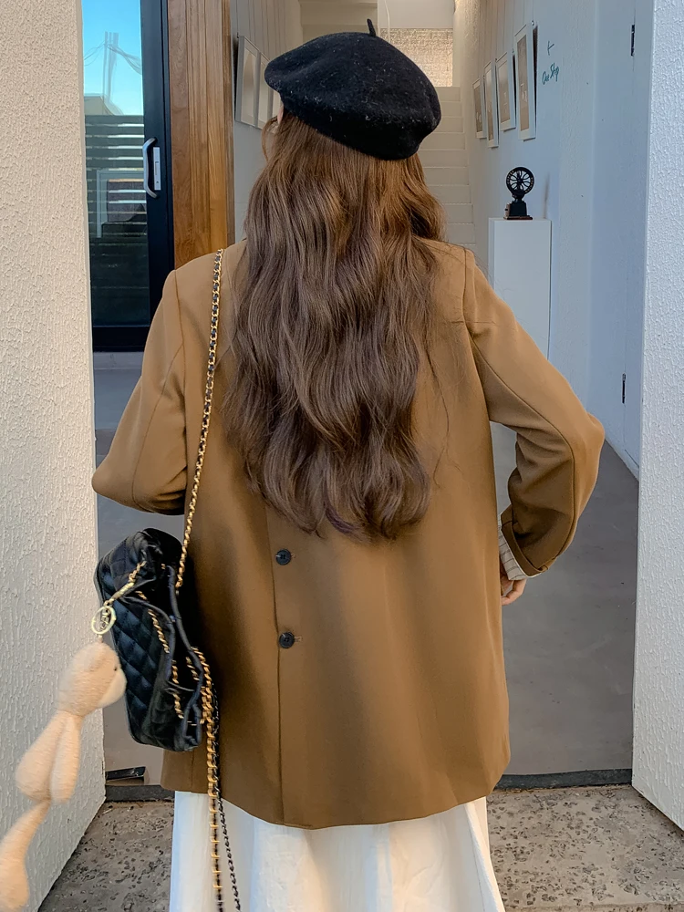 

Brand New Women Blazer Jacket for Lady Black Khaki Spring Autumn Outerwear Quality