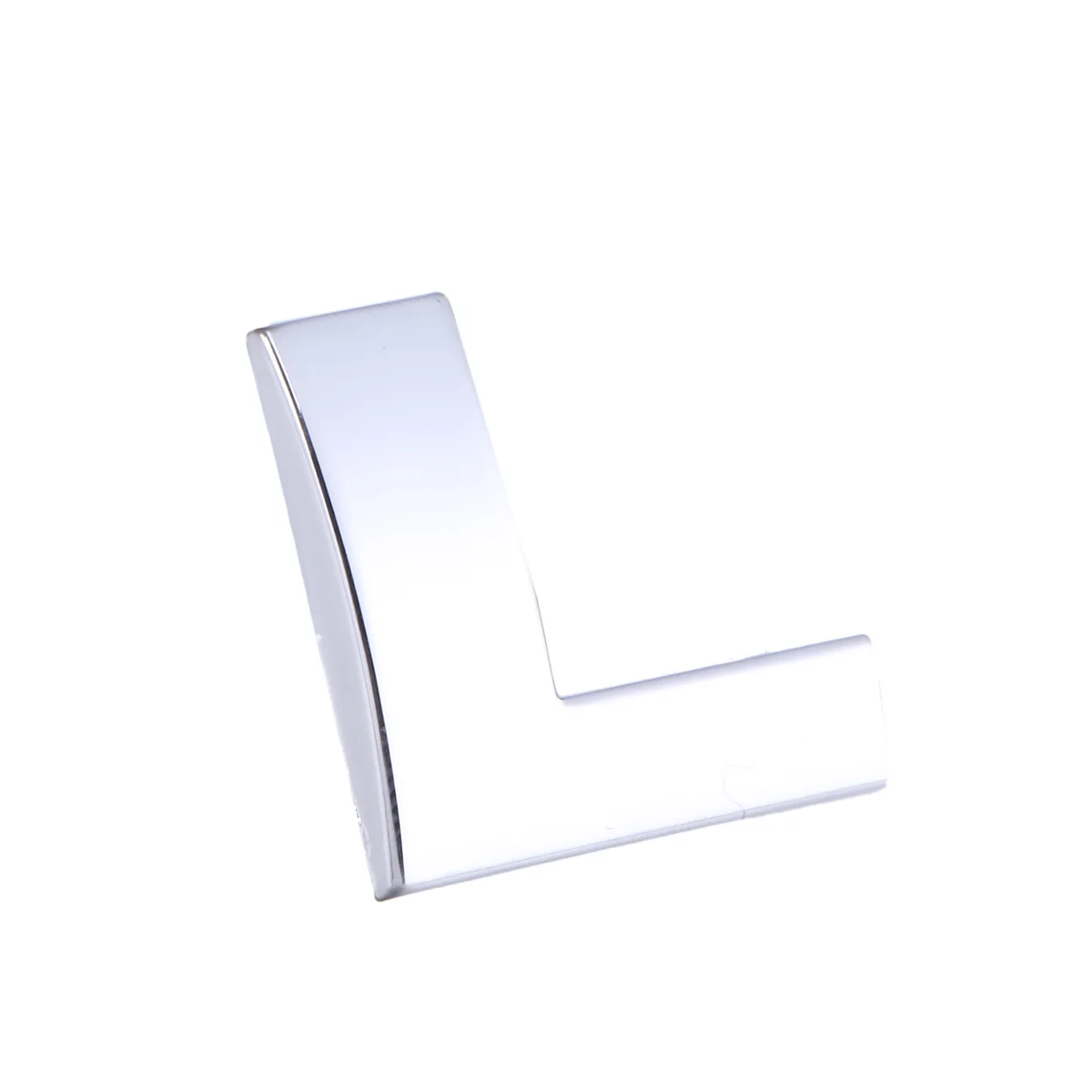 

3D DIY Metallic Alphabet Car Sticker Car Emblem Letter Badge Decal - L (Silver)