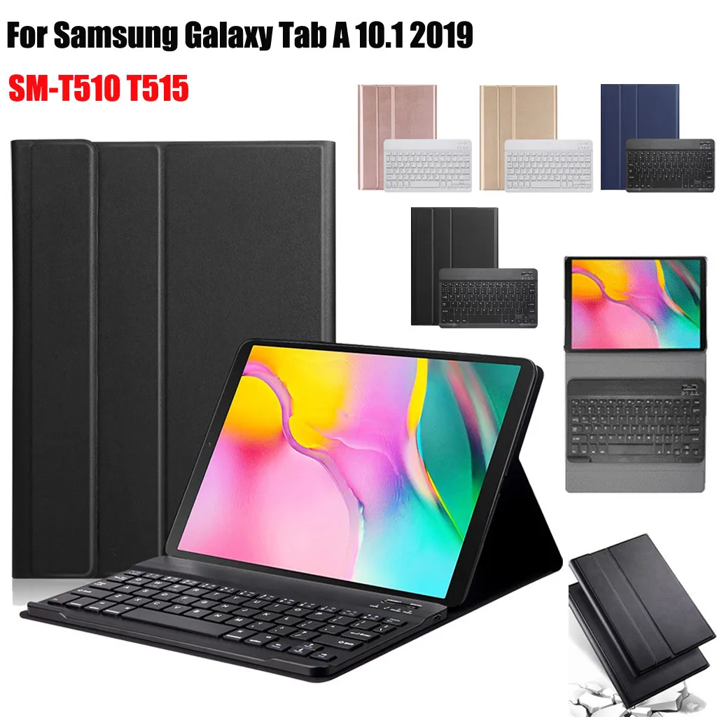 

Cover Tab Case For Samsung Tab A10.1SM-T510 2019 T515 Bluetooth Keyboard A Galaxy 10.1 tablet case