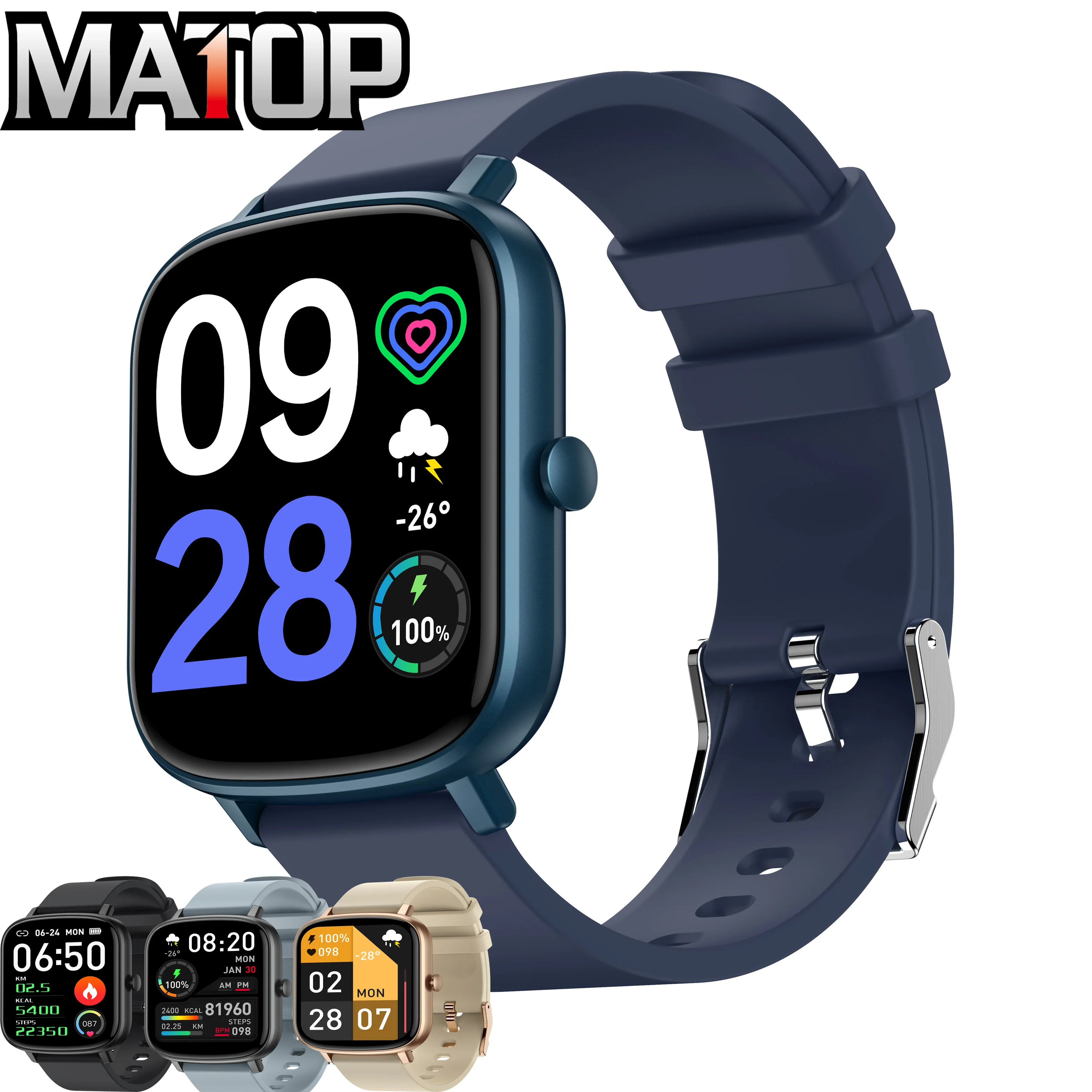 

Smart Watch Men Women Smartwatch Door Access Control 1.7 in HD Screen Wireless Charging Dial Fitness Bracelet inteligente #14