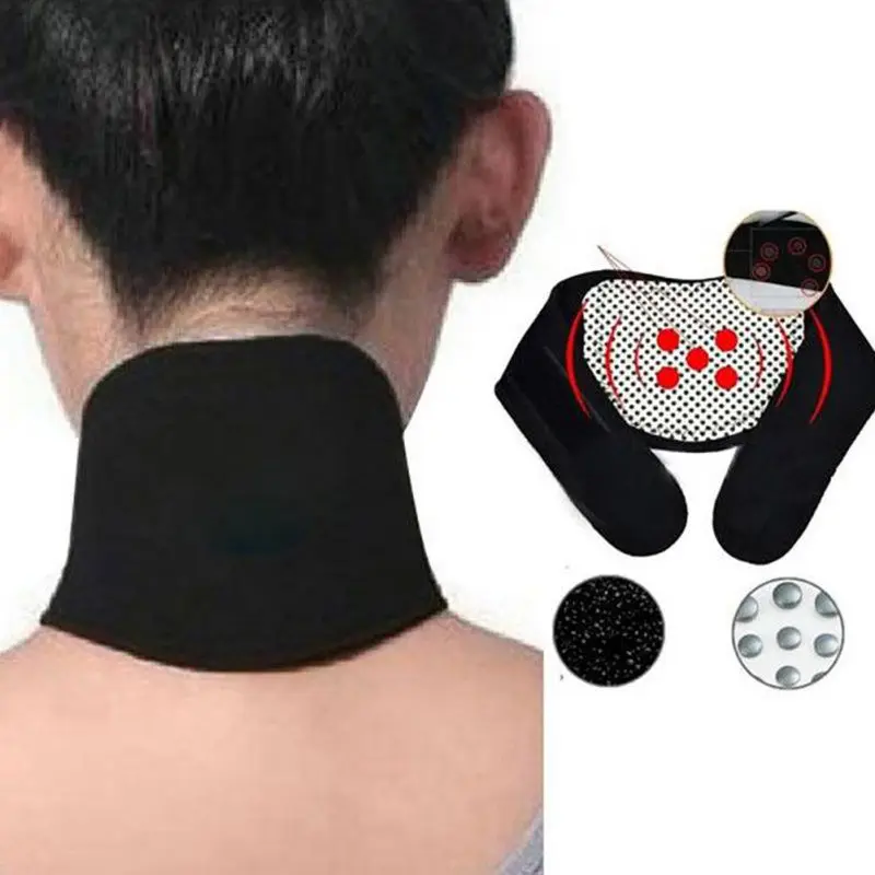 

1PC Neck Brace Magnetic Therapy Tourmaline Neoprene Neck Support Self Heating Protect Band For Neck Pain