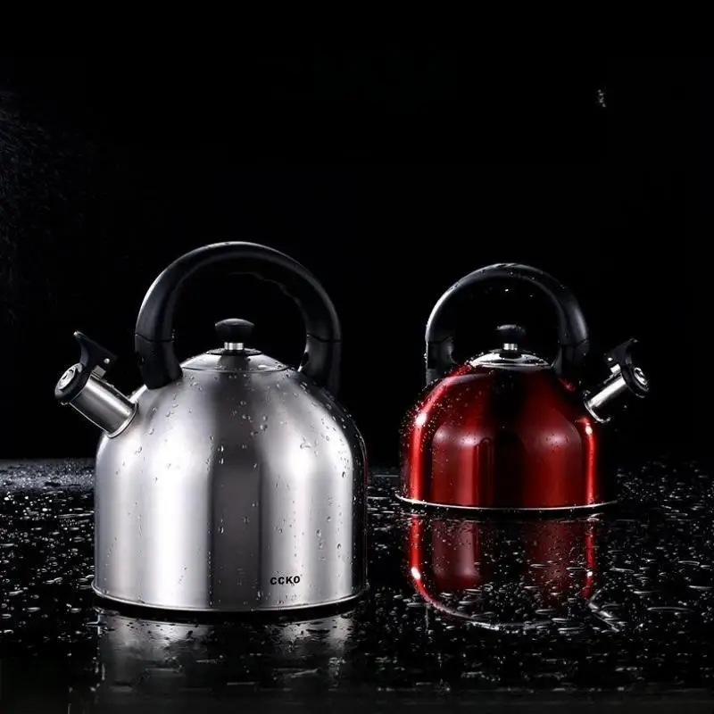 

3L/5L Liter Stainless Steel Whistle Kettle Thickened Kettle Gas Induction Cooker Universal Kettle Whistle Kettle