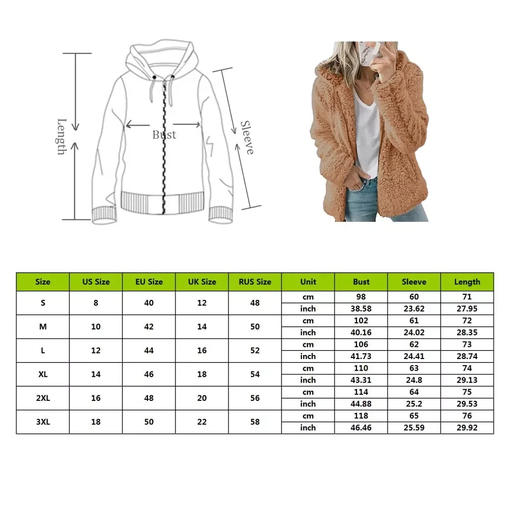 New in Solid Faux Fur Coat Women Autumn Winter Warm Soft Zipper Fur Jacket Female Plush Overcoat Casual Outerwear Plus Size y2k