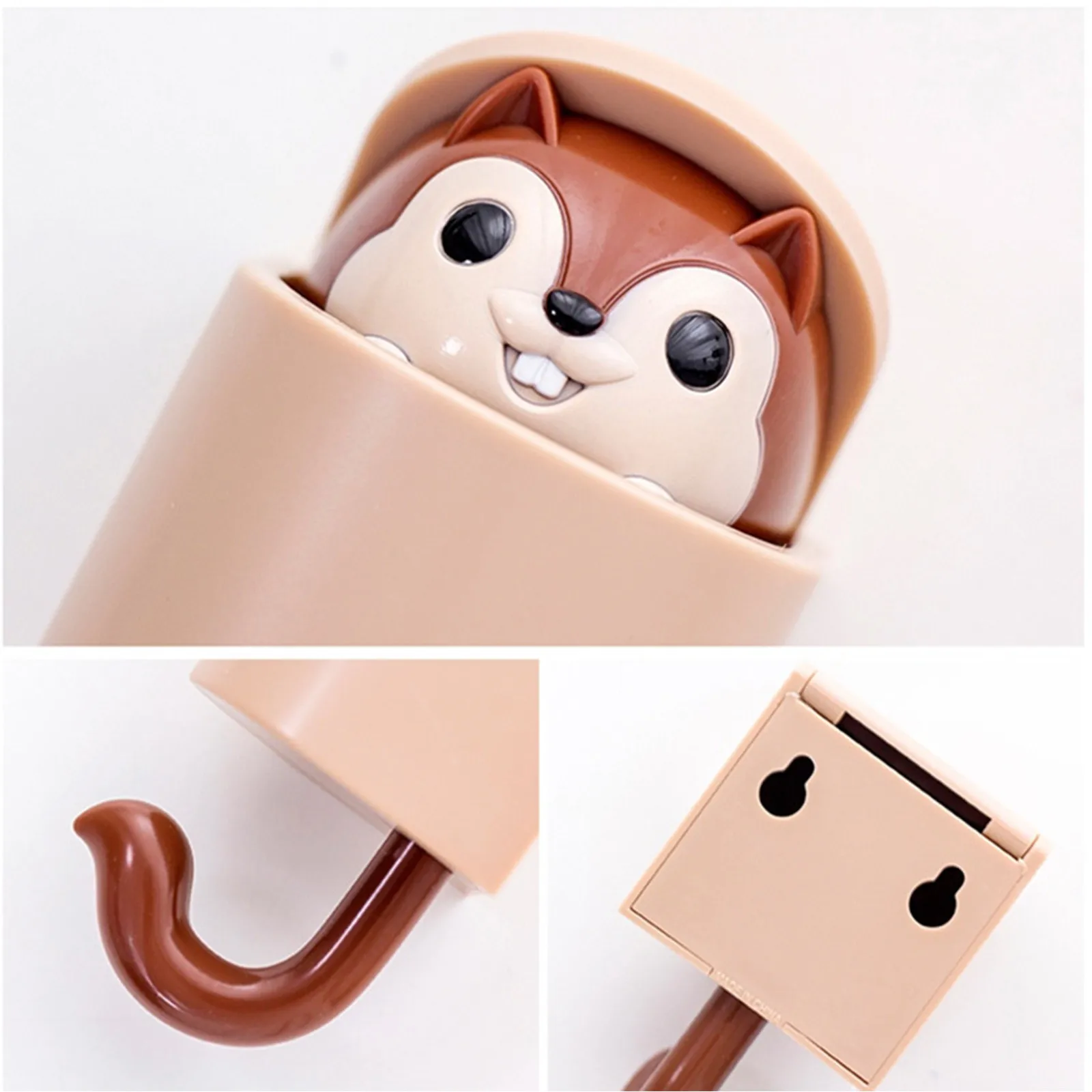 

Creative Hook Pp Hook Cartoon Squirrel-type Waterproof Seamless Punch-free Strong Back Glue Household Kitchen Bathroom Supplies