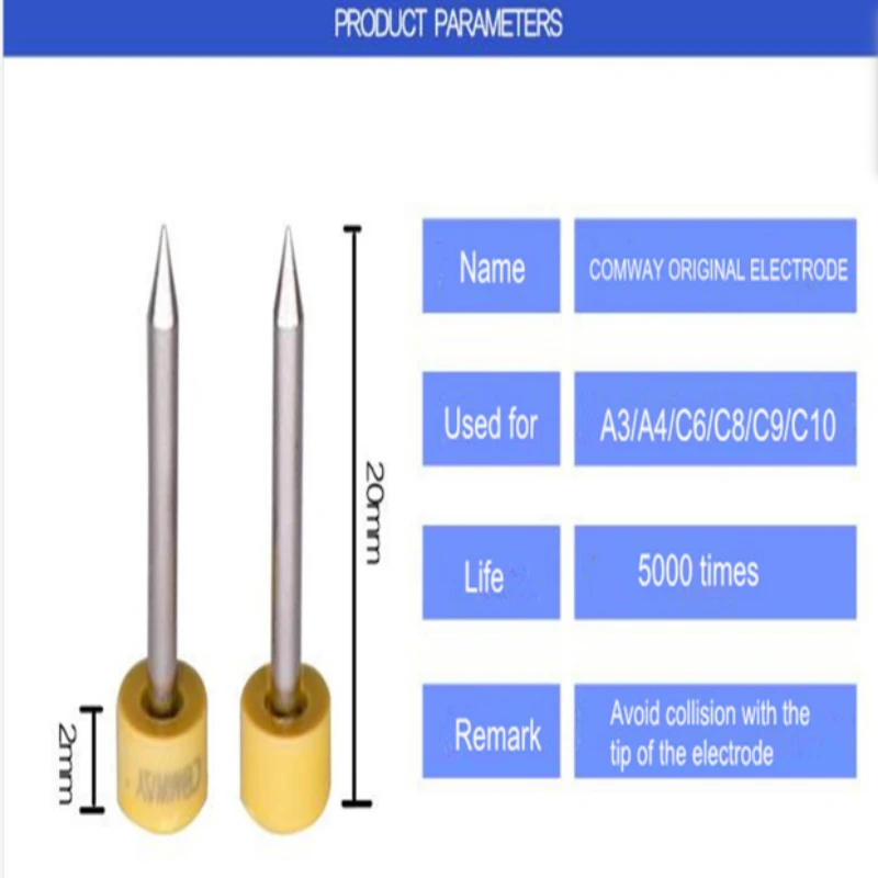 Original COMWAY CE-03 A3 A4 C5 C6 C8 C9 C10 Optical Fiber Fusion Splicer Electrodes CE 03 Electrode Rod 1 Pair