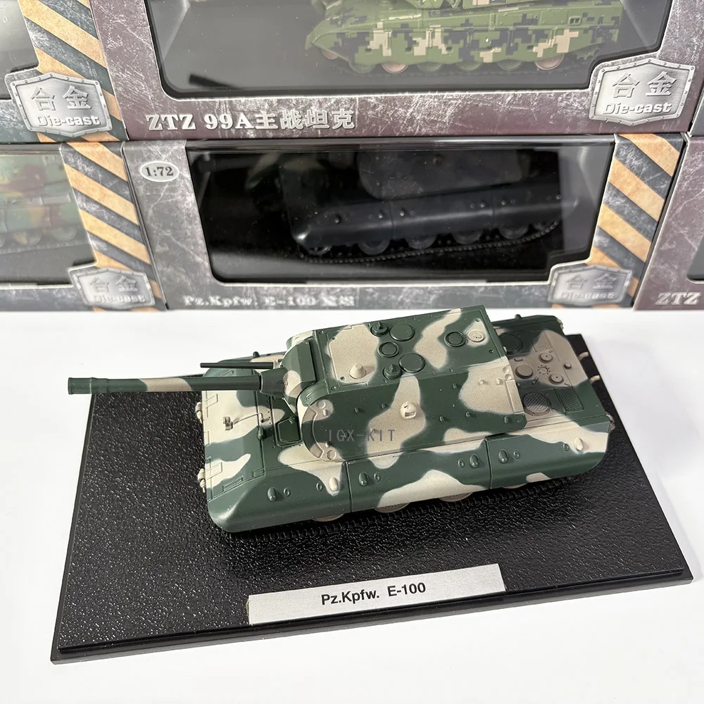 Фото Масштабная модель немецкого тяжелого танка E-100 (E100) с турмансом Krupp Rat-Z, 1/72, из сплава, готовая военная модель танка, игрушка, подарок, коллекционный предмет, украшение №5