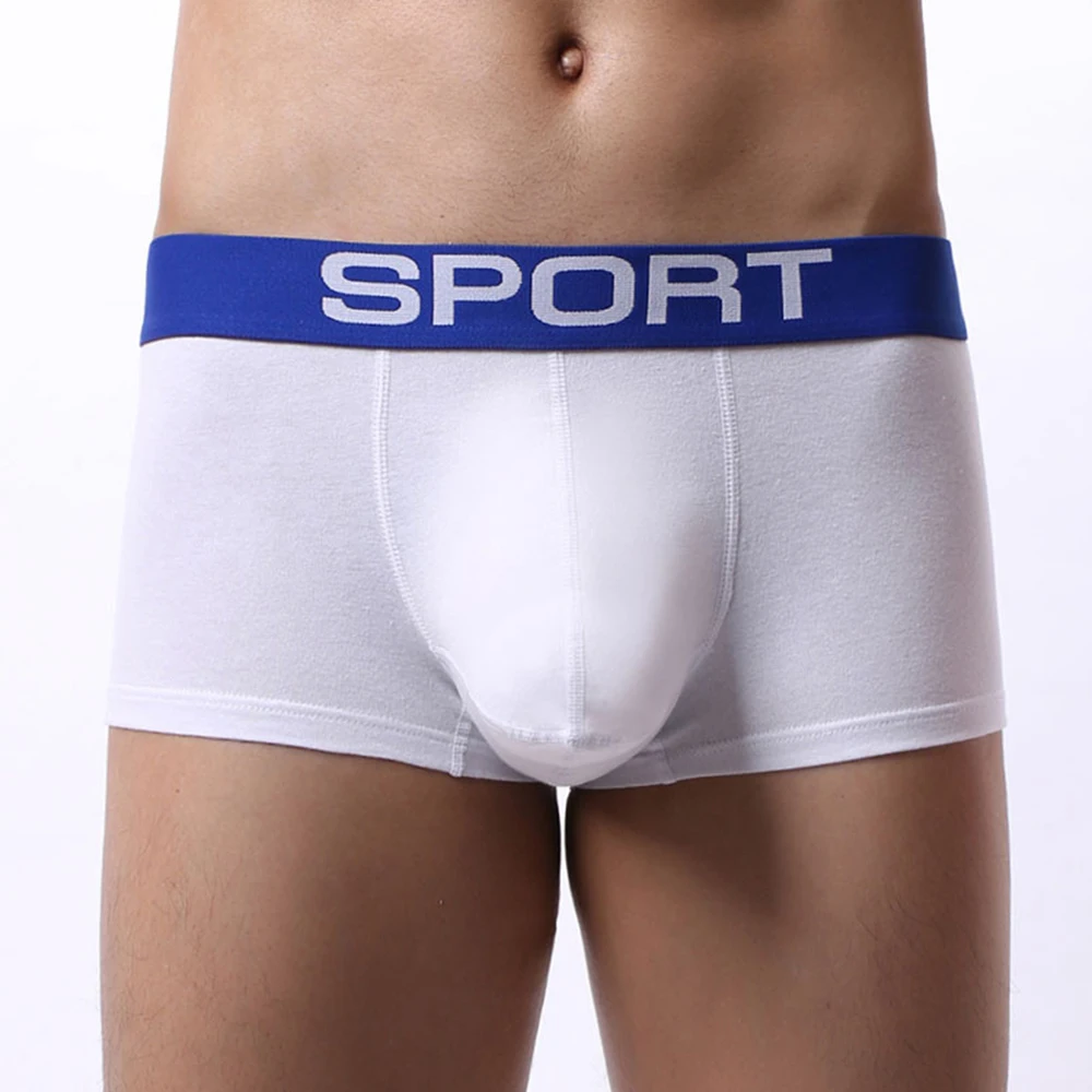 

Men Bulge Pouch Boxer Briefs Classic Shorts Panties Underwear Cotton Seamless Mens Underpants Men's Ice Silk Slip Homme