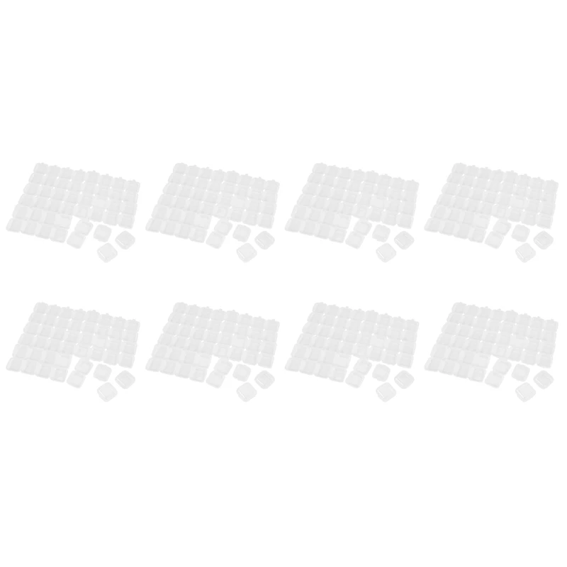 

192 шт., маленькие прозрачные пластиковые контейнеры для хранения бусин с откидной крышкой для хранения мелких предметов