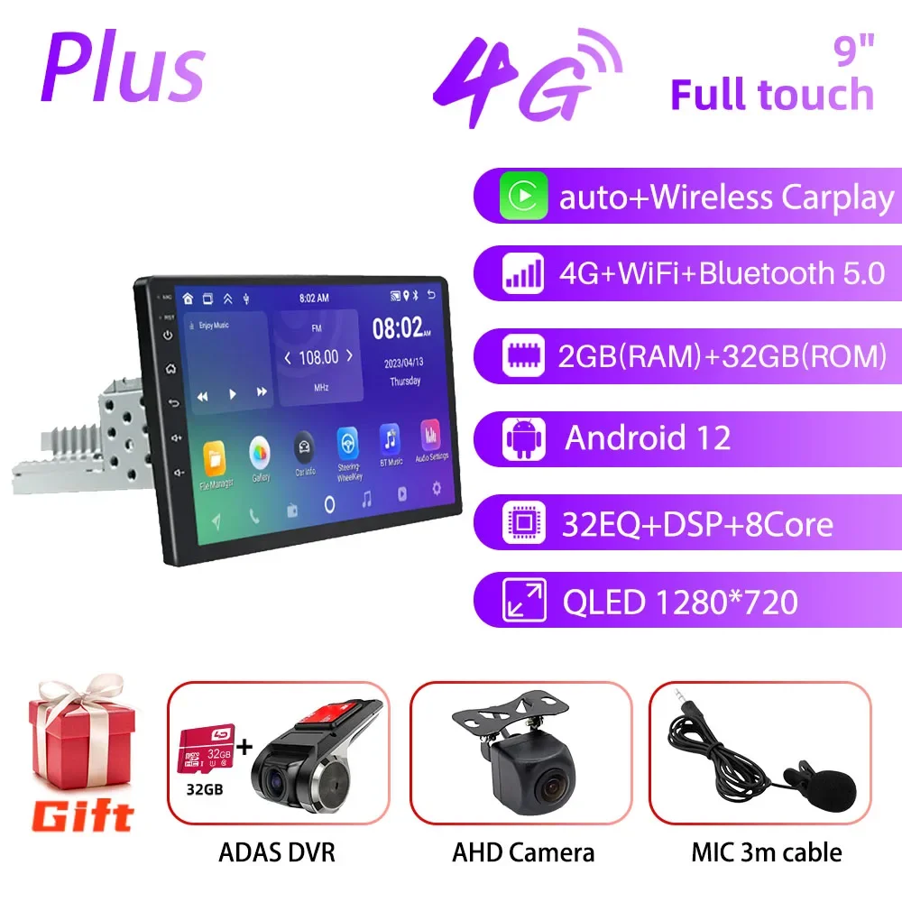 

Автомобильная магнитола на Android для Citroen C4 Grand Picasso 2006-2013, 7 дюймов, 9 дюймов, 10 дюймов, 4G, CarPlay, GPS-навигация, мультимедийный видеоплеер