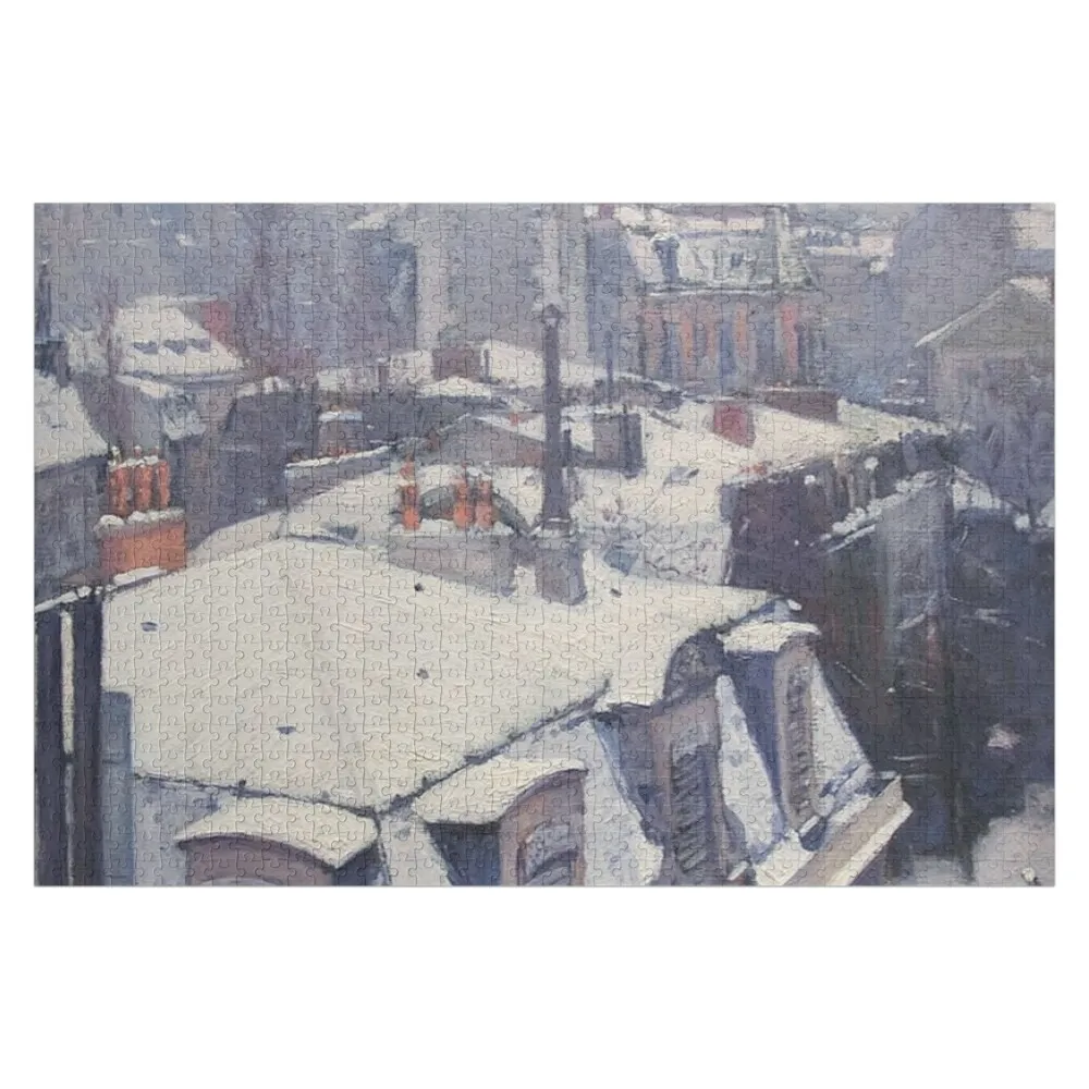 Roof Vue - Пазл Caillebotte Детская картинка Деревянный пазл с именем