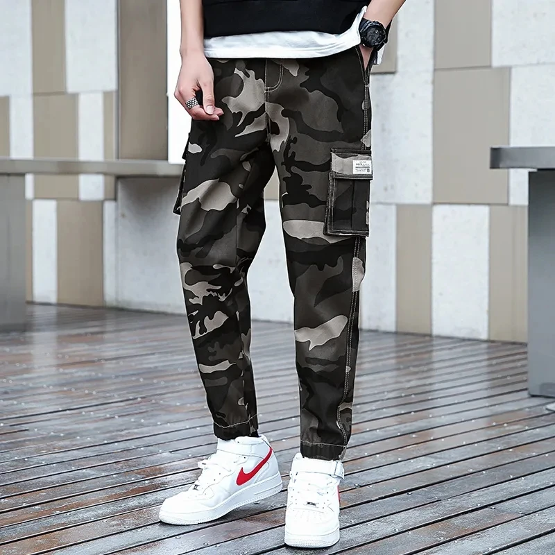 Men's Tactical Casual Pants Men Joggers Camouflage Men's Trousers Black Cargo Pants Sweatpants Clothing Male Sports Streetwear images - 6
