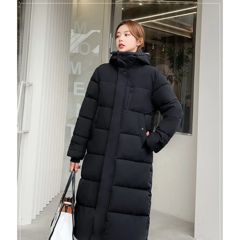 2908 Wholesale Womens Puffer Bubble Jacket Black Thicken Maxi long quilted Lodge down Jacket Maxi long Padding Puff  Parkas Coat